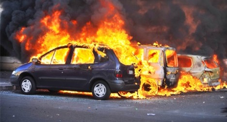 incendie de voiture